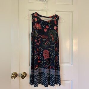 LOFT Multicolor Patterned casual dress